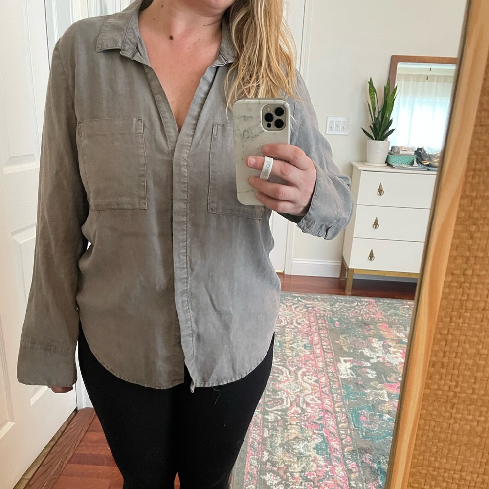 Grey Cloth & Stone Tencel button down